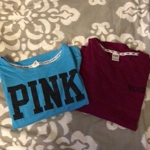 Set of two Pink crew neck sweaters